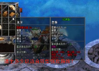 道士多少级适合转型强攻路线? 道士多少级适合转型强攻路线?
